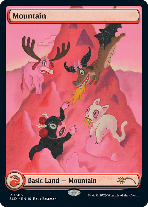 Mountain (1385) (SLD-1385) - Secret Lair Drop: (Full Art) Foil