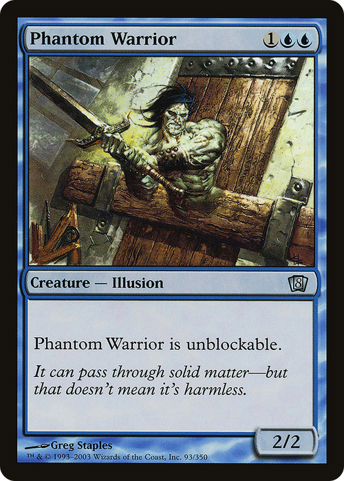 Phantom Warrior (8ED-093) - 8th Edition