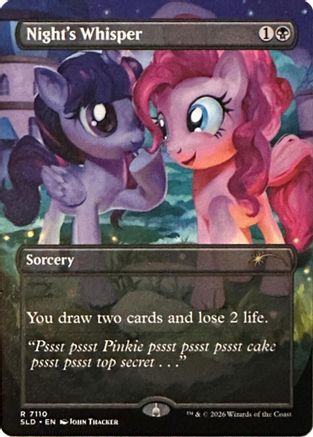 Night's Whisper (7110) (SLD-7110) - Secret Lair Drop Series Foil