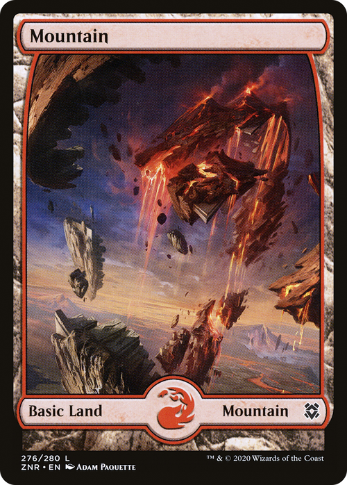 Mountain (276) - Full Art (ZNR-276) - Zendikar Rising: (Full Art) Foil