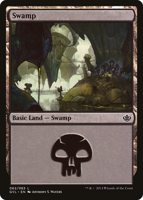 Swamp (62) (Garruk vs Liliana) (DD3-062) - Duel Decks Anthology: Garruk vs. Liliana