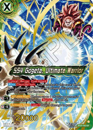 SS4 Gogeta, Ultimate Warrior (BT31-145) - Impact Beyond Dimensions Foil