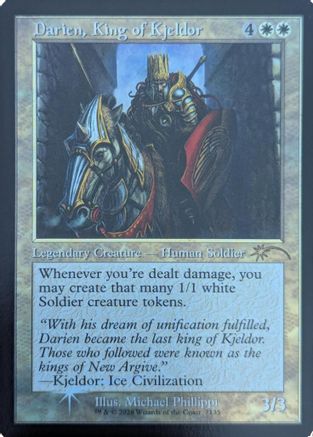 Darien, King of Kjeldor (Retro Frame) (SLD-7135) - Secret Lair Drop Series Foil