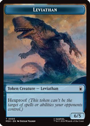 Leviathan // Food Double-Sided Token (MSH-5 // 19) - Marvel Super Heroes