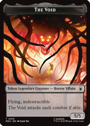 The Void // Squirrel Double-Sided Token (MSH-10 // 14) - Marvel Super Heroes Foil