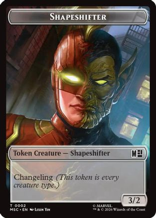 Shapeshifter // Ape Villain Double-Sided Token (MSC-2 // 10) - Commander: Marvel Super Heroes Foil
