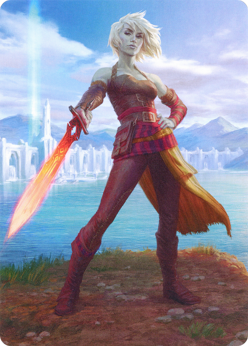 Nahiri, Heir of the Ancients // Nahiri, Heir of the Ancients (AZNR-003) - Zendikar Rising Art Series (Borderless)
