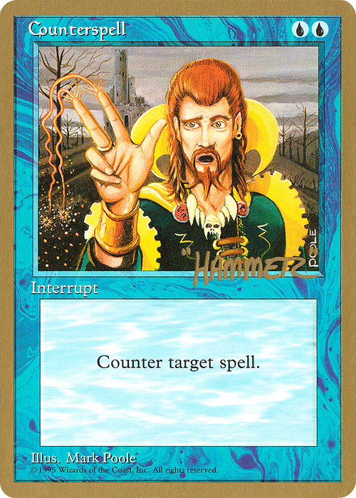 Counterspell - 1996 Shawn "Hammer" Regnier (4ED) (WCD-) - Pro Tour Collector Set