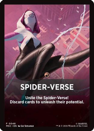 Spider-Verse Theme Card (MSC-046) - Commander: Marvel Super Heroes