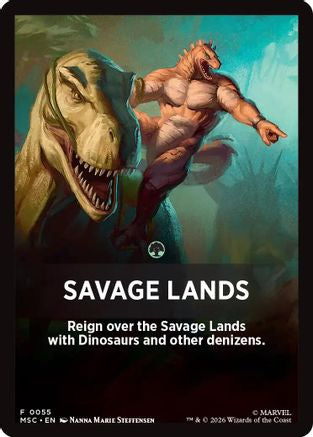 Savage Lands Theme Card (MSC-055) - Commander: Marvel Super Heroes