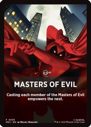 Masters of Evil Theme Card (MSC-035) - Commander: Marvel Super Heroes