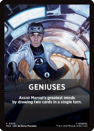 Geniuses Theme Card (MSC-025) - Commander: Marvel Super Heroes