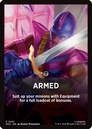 Armed Theme Card (MSC-031) - Commander: Marvel Super Heroes