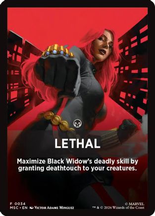 Lethal Theme Card (MSC-034) - Commander: Marvel Super Heroes