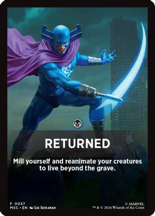 Returned Theme Card (MSC-037) - Commander: Marvel Super Heroes