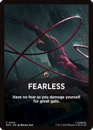 Fearless Theme Card (MSC-042) - Commander: Marvel Super Heroes
