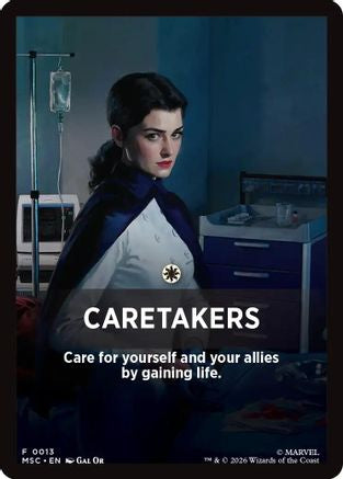 Caretakers Theme Card (MSC-013) - Commander: Marvel Super Heroes