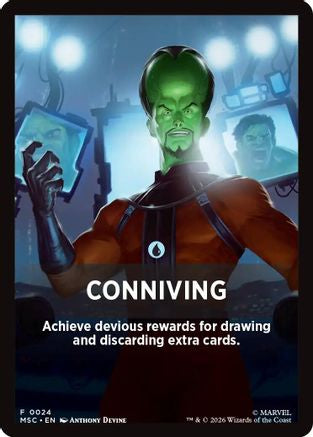 Conniving Theme Card (MSC-024) - Commander: Marvel Super Heroes