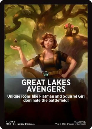 Great Lakes Avengers Theme Card (MSC-052) - Commander: Marvel Super Heroes