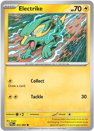 Electrike 023  - Reverse Holofoil ME05 Pitch Black - Common
