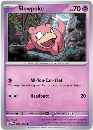 Slowpoke 029  ME05 Pitch Black - Common