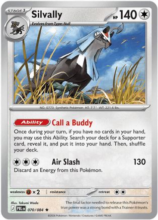 Silvally 070/084  - Holofoil ME05 Pitch Black - Rare