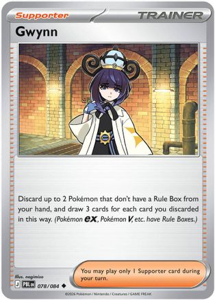 Gwynn 078/084  - Reverse Holofoil ME05 Pitch Black - Uncommon