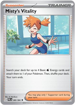 Misty's Vitality 080/084  ME05 Pitch Black - Uncommon