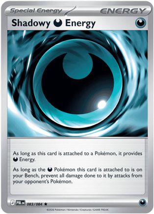 Shadowy Darkness Energy 083  - Reverse Holofoil ME05 Pitch Black - Rare