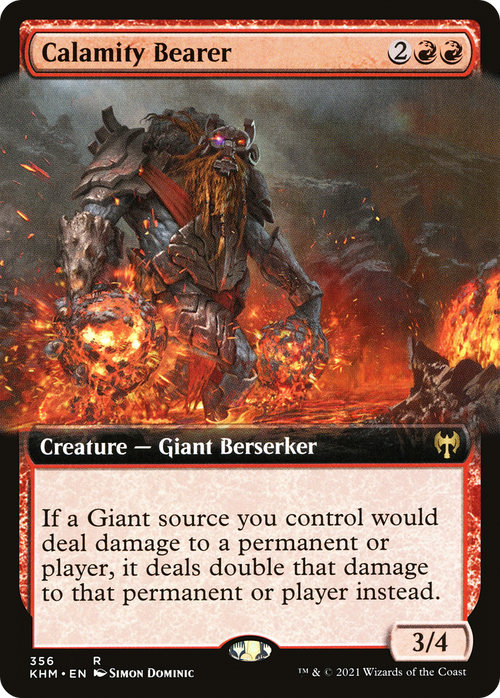 Calamity Bearer (Extended Art) (KHM-356) - Kaldheim: (Extended Art)
