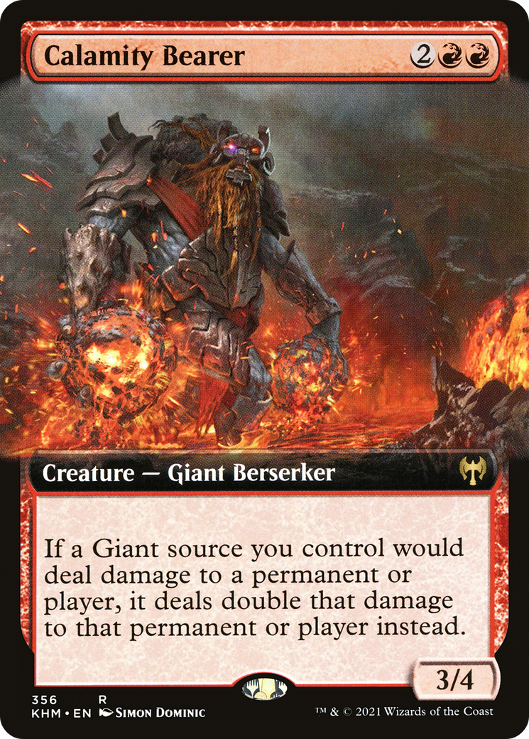 Calamity Bearer (Extended Art) (KHM-356) - Kaldheim: (Extended Art) Foil