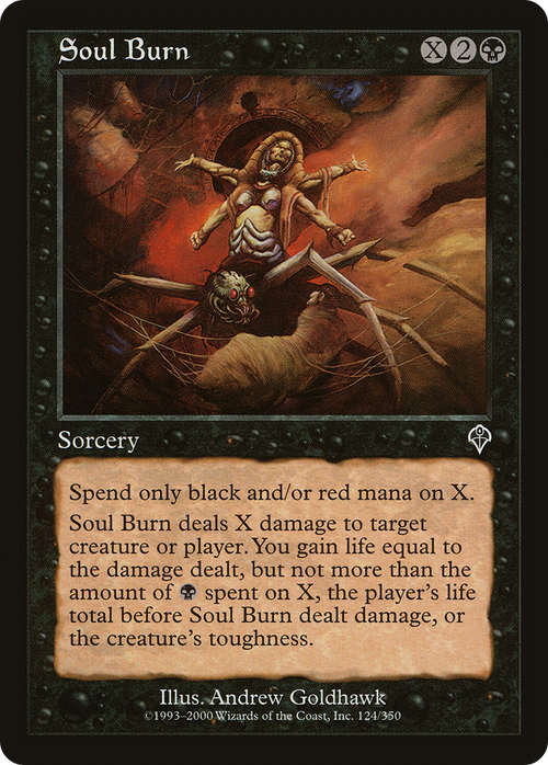 Soul Burn (INV-124) - Invasion Foil