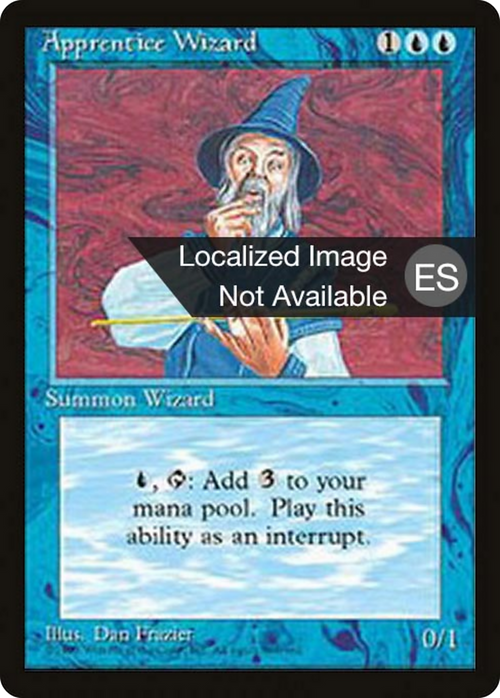 Apprentice Wizard (4BB-) - Fourth Edition Foreign Black Border