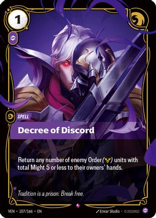 Decree of Discord (107/166) - Vendetta Foil
