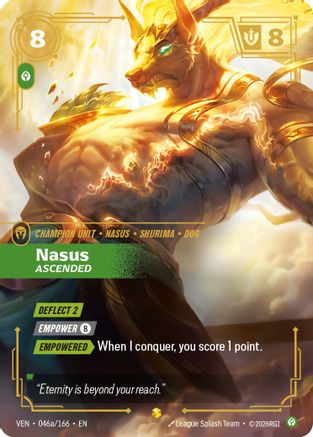 Nasus, Ascended (Alternate Art) (046a/166) - Vendetta Foil