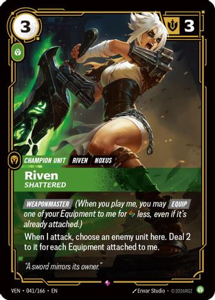 Riven, Shattered (041/166) - Vendetta Foil