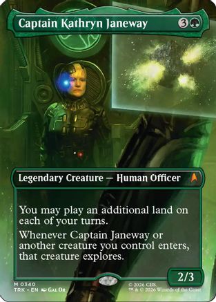 Captain Kathryn Janeway (Borderless) (TRK-340) - Star Trek Foil