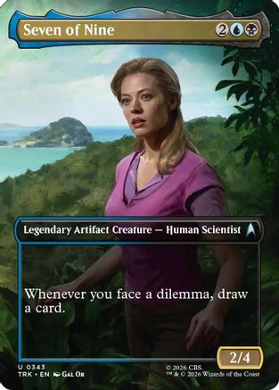 Seven of Nine (Borderless) (TRK-343) - Star Trek Foil