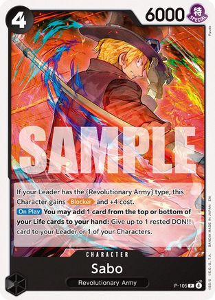 Sabo (P-105) (P-105) - Starter Deck 35: RED/BLACK Sabo