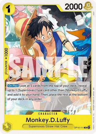 Monkey.D.Luffy (OP10-111) - Starter Deck 36: YELLOW Eustass”Captain”Kid