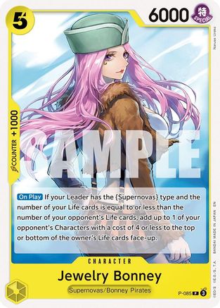 Jewelry Bonney (P-085) - Starter Deck 36: YELLOW Eustass”Captain”Kid