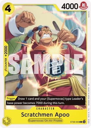 Scratchmen Apoo (ST36-003) - Starter Deck 36: YELLOW Eustass”Captain”Kid