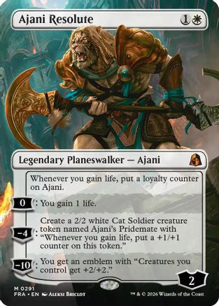 Ajani Resolute (Borderless) (FRA-291) - Reality Fracture