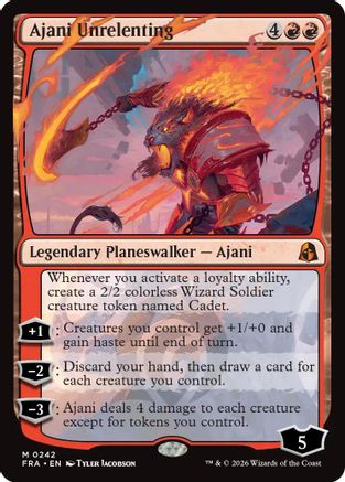 Ajani Unrelenting (FRA-242) - Reality Fracture Foil