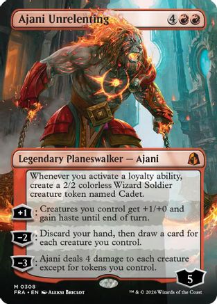 Ajani Unrelenting (Borderless) (FRA-308) - Reality Fracture