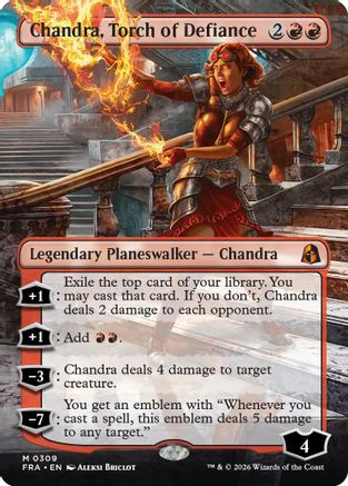 Chandra, Torch of Defiance (Borderless) (FRA-309) - Reality Fracture