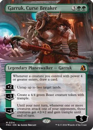 Garruk, Curse Breaker (Borderless) (FRA-314) - Reality Fracture Foil