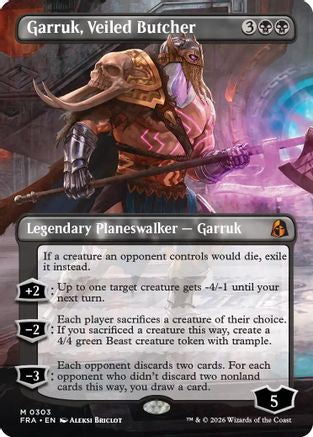 Garruk, Veiled Butcher (Borderless) (FRA-303) - Reality Fracture
