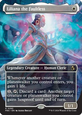 Liliana the Faultless (Borderless) (FRA-293) - Reality Fracture Foil