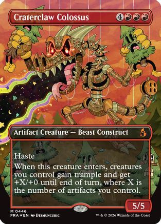 Craterclaw Colossus (Borderless) (0446) (FRA-446) - Reality Fracture Foil